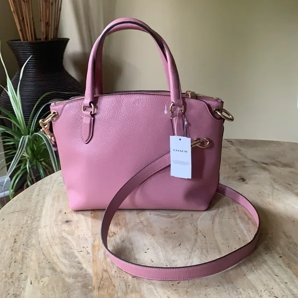 COACH Remi Satchel Pebbled Leather - - Picture 4 of 14